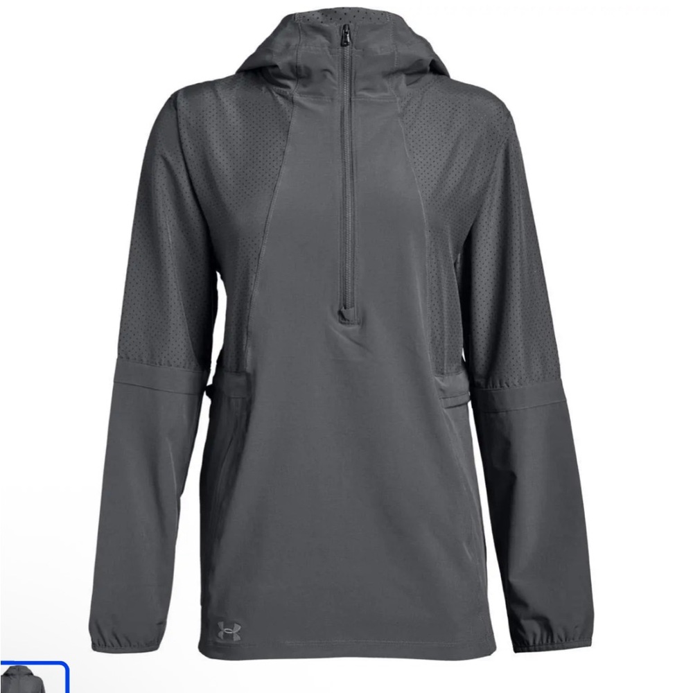 Under Armour Gray Hooded Pullover Jacket